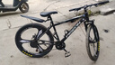 飞鸽（FLYING PIGEON）山地自行车成人男女变速山地车青少年中小学生车越野户外骑行单车 【高碳钢】G8002代-三刀轮-黑色 26寸轮组（适合160-180cm） 24速标准版 实拍图