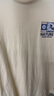 GLM白色长袖t恤男春秋季重磅男装打底衫纯棉吸汗宽松大码男士衣服 实拍图