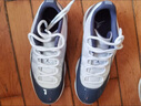 Jordan篮球鞋AJ11男子缓震JORDAN 11运动鞋FV5104-104白蓝43 实拍图