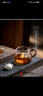 班意 公道杯 公杯分茶器 分茶匀杯茶海200ML纯手工高硼硅耐热玻璃 小龙胆（280ML）翠绿柄SS款加厚 实拍图