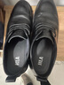 HLA海澜之家男鞋新夏尖头正装商务皮鞋耐磨结婚新郎鞋HAAPXM1DAO046 黑色AB 42 实拍图