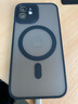 KEKLLE【肤感磁吸】适用iPhone12手机壳苹果12保护套磁吸无线充电磨砂防摔镜头全包软边保护套 午夜黑 实拍图