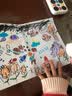 天文儿童电动喷喷笔马克笔小学生画笔绘画玩具生日男孩女孩礼物蓝 实拍图