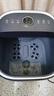 美的（Midea）泡脚桶足浴盆电动泡脚盆加热全自动按摩洗脚盆智能恒温过膝疗家用 父亲节礼物实用送爸爸长辈 【高桶深杀菌款】雅致灰送婆婆长辈男女友老婆爸妈老人 实拍图