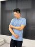 金利来【6A桑蚕丝/5A抑菌】春夏新款短袖polo衫男士商务休闲翻领T恤 抑菌蚕丝-ETSEH953110-15浅蓝 XL 180/96A 推荐140-150斤 实拍图
