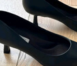 CHARLES&KEITH简约通勤尖头高跟鞋单鞋婚鞋女鞋子女生日礼物送女友CK1-60361352 Black Textured黑色纹理 37 实拍图