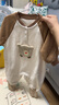 迷你巴拉（minibala）【抗静电】婴幼儿毛绒外出连体衣摇粒绒可外穿宝宝衣服2025秋新款 芝麻熊熊 【抗静电 更自在】 80cm 实拍图