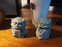 如果（Roogo）风狮爷摆件国潮石狮子桌面装饰吉祥物茶宠车载创意石敢当生日礼物 欢喜石敢当一对 实拍图