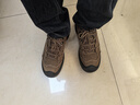 Jeep吉普男鞋秋冬新款休闲鞋男软底真皮防滑户外徒步鞋潮流运动工装鞋 卡其【1233】 40 实拍图
