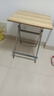 霓峰折叠桌家用小户型餐桌出租屋摆摊餐桌饭桌简易式户外便携式小桌子 胡桃木【60*60*72】镀锌腿 实拍图