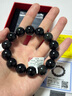 可辰天然黑曜石手串男女士单圈手链本命年圆型佛珠生日礼物 精品黑曜石手串16mm 实拍图