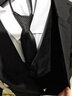 法蒙泽 西服套装男士修身商务休闲西服职业正装小西装男结婚礼服外套男 黑色单扣套装+马甲+衬衫+大礼包 2XL /180【125-140斤】 实拍图