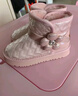 百丽童鞋冬季独家款儿童雪地靴女童加绒保暖棉鞋宝宝靴子 粉色32码 实拍图