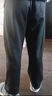 棉致休闲裤男港风潮流复古垂感加绒运动卫裤宽松系带百搭阔腿裤 实拍图