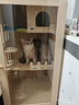 【纯实木】松木猫别墅猫柜 家用室内超大自由空间猫窝 养猫专用笼 经典120*60*60【三层】 【原木】送上门+自己安装+侧门 实拍图
