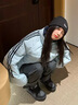 喜诗莱套装女冬季新款韩版宽松清新棉服外套抽绳牛仔裤时尚保暖两件套 蓝色面包服+加厚牛仔裤 S 建议80-95斤 实拍图