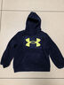 安德玛（Under Armour）男大童连帽宽松加绒卫衣运动男童卫衣244303166 藏青 130cm  实拍图