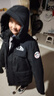 雪中飞【蓄热】儿童羽绒服冬男女中大童中长款工装羽绒服黑色170cm 实拍图