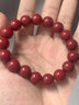 2025蛇年本命年朱砂手串正品男款女士高含量紫金砂单圈转运珠手链 12mm朱砂手串【附鉴定证书】 实拍图