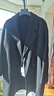 伯爵卓尔高端全羊毛双面呢大衣100%男士2025秋冬季新款中长款通勤男装外套 黑色 【常规款-无内胆】 3XL (190) 实拍图