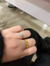 谢瑞麟（TSL）18K金钻石戒指环群镶求婚订婚结婚白金钻戒女63235 15圈口（约21颗钻，约7分） 实拍图