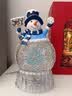 五月家生日女生日旋转雪花雪人梦幻水晶球音乐摆件送女生生日礼物盒 实拍图