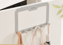 ecoco意可可强力门后挂钩挂衣架创意无痕粘钩衣帽钩衣服壁挂浴室免钉衣挂 灰色【粘贴款】不限门厚通用 实拍图
