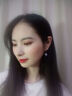 中国黄金（CHINA GOLD）心中有你足银耳环女士轻奢长款耳坠生日礼物送女朋友老婆纪念日 心中有你耳环-托帕石【京速达】 实拍图