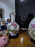 景德镇陶瓷器小号新中式粉彩镂空花瓶工艺品客厅摆件家居酒柜玄关书房电视柜办公室博古架茶室装饰品瓷瓶摆设 粉彩镂空玉壶春（配木质旋转底座） 实拍图