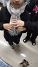 北极绒（Bejirog）显白2024新款围巾女秋冬季韩版百搭高级格子披肩情侣围脖男保暖 米浅蓝[百搭热卖款] 实拍图