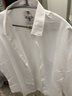 佐优品秋冬季衬衫男薄款痞帅黑色潮流长袖宽松休闲白衬衫冰丝免烫衬衣 白色 L 建议体重115-130斤 实拍图