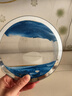 鸿礼钰流沙画小夜灯 USB氛围灯卧室床头桌面办公室沙漏摆件儿童节礼物 流沙灯【青云直上-蓝】带灯 实拍图
