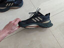 阿迪达斯（adidas）男鞋跑步鞋 2025夏季新款透气缓震跑鞋耐磨轻便低帮休闲鞋运动鞋 一号黑/常春藤绿/店长主推款 42 (内长260mm) 实拍图