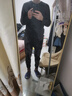 金利来（Goldlion）保暖内衣男士加厚加绒秋冬保暖内衣套装秋衣秋裤修身打底 羊毛加厚加绒圆领-玄黑 XL 175/100 实拍图