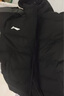 李宁（LI-NING）羽绒服男女同款新品冬季中长款过膝防风保暖加厚连帽大码运动外套 黑色(不可拆卸帽-加厚棉服) 3XL 190/104A 实拍图
