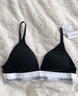 Calvin Klein内衣【摩登引力带】女ck无钢圈软支撑三角杯文胸 QF5650001-太空黑 M 实拍图