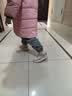 百丽 童鞋冬儿童运动鞋男女童加绒休闲鞋中大童软底板鞋 粉色31码 实拍图
