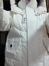 雅鹿羽绒服女款冬季时尚连帽短款休闲保暖防风外套大口袋 白色 170  实拍图