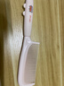 梳子可爱高颜值梳头随身梳女士用长发家用女孩儿童直发顺发马尾梳 硅胶防滑手柄梳子-米色-1个 实拍图