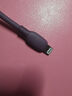 公牛（BULL）MFi认证苹果快充线硅胶亲肤 适用iphone14/13手机iPad/20W/30W充电器Type-C苹果数据线 1m暗夜紫 实拍图