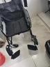 恒倍舒手动轮椅轻便折叠脚踏手推车老人便携式家用旅行代步车HZB-01G 大轮半躺款（抽拉便盆+靠背六档可调） 实拍图