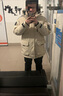 京东京造鹅绒羽绒服男女极寒加厚连帽大毛领外套中长款哈尔滨 卡其色 XL 实拍图