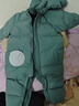 童泰（TONGTAI）婴儿羽绒连体衣冬季宝宝五防连帽鸭绒服男童女童外出哈衣爬服 绿色 90 码(建议18-24月身高80-92cm) 实拍图