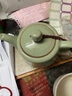 连山阁 汝窑过滤茶壶单壶内置网隔内胆红茶泡茶器大号功夫茶具开片可养陶瓷大容量泡茶壶礼品 天青色汝窑过滤茶壶410ml 实拍图