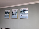 莫小邪北欧客厅装饰画三联沙发背景墙挂画现代简约大气餐厅壁画卧室墙画 前程似锦 20*30cm 9mm布纹膜三联画黑边 实拍图