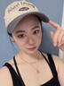 啄木鸟美式复古拼色四季棒球帽女大头围显脸小加大加深宽帽檐鸭舌帽子潮 灰色 均码 实拍图