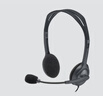 罗技（Logitech）H110有线耳机耳麦 多功能头戴式立体声台式电脑耳机教育办公培训网课耳麦带线3.5mm圆孔耳机双插孔 实拍图