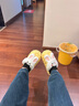 IQGD棉拖鞋女加绒保暖半包头情侣防滑室内居家卧室 本命兔-黄色 38-39 实拍图