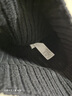 无印良品（MUJI）减轻额头刺痒感 羊毛混罗纹编织帽 帽子DBC48A4A 黑色  晒单实拍图