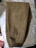 冬季大码加厚加绒裤子女高腰系带休闲裤女装宽松显瘦束脚哈伦裤子 卡其色加绒 XL建议115-130斤 实拍图